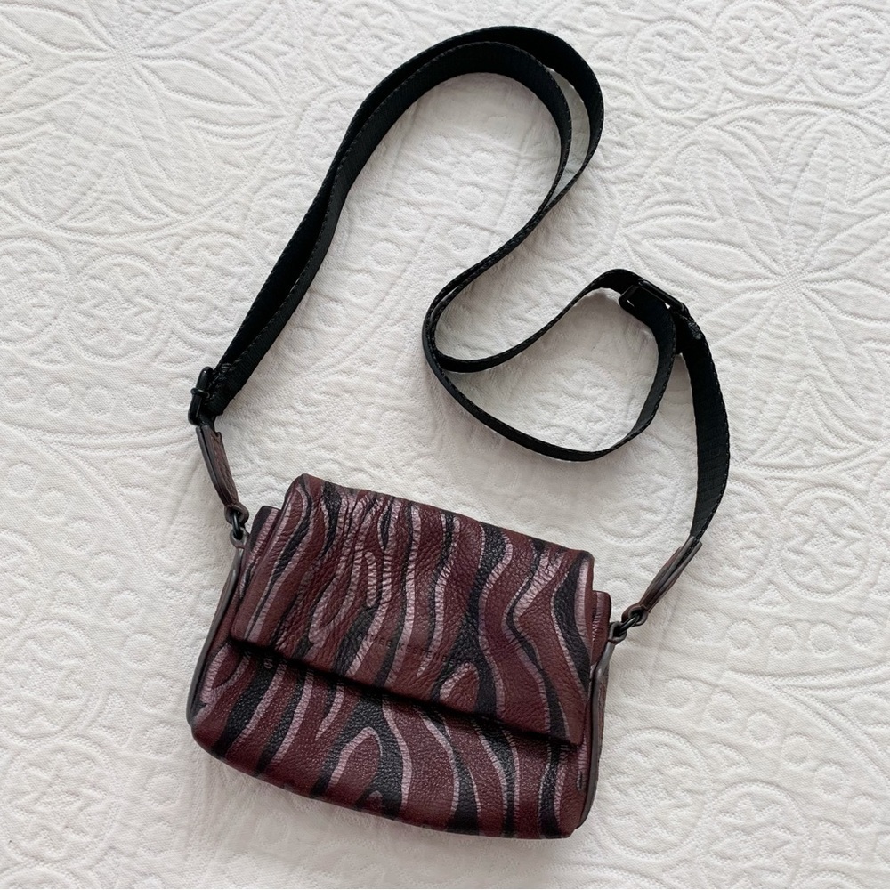 Aimee Kestenberg Mini Crossbody Bag, Merlot Zebra